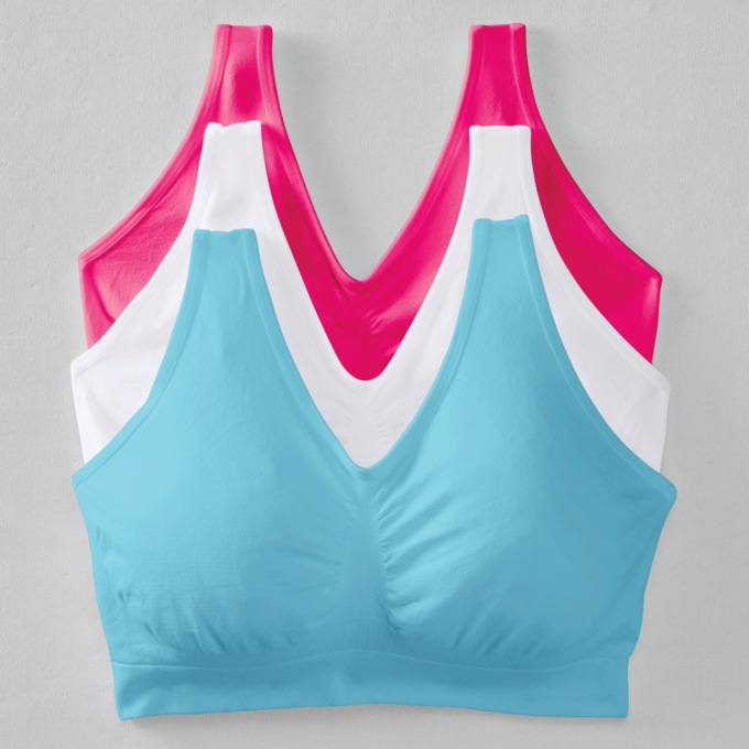 3-Pack Comfort Bras, , large