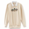 Embroidered Fleece Top, , large