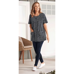 Knit Tunic with Patch Pockets, , large