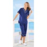 Embroidered Capri Set, , large