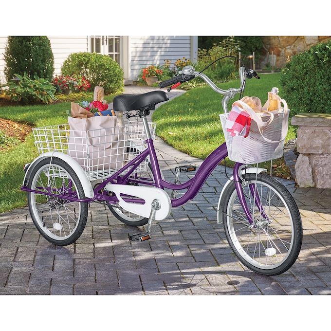 Adult Tricycle with Two Baskets, , large