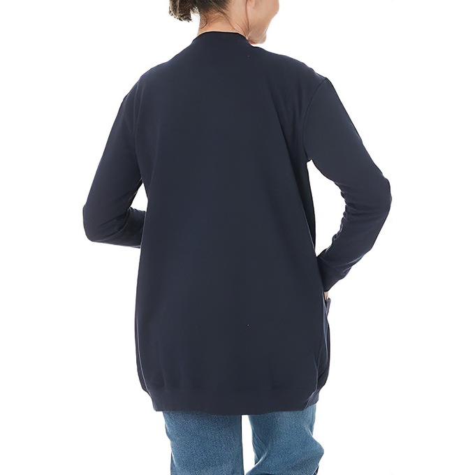 Snap-Front Cardigan, Navy, large