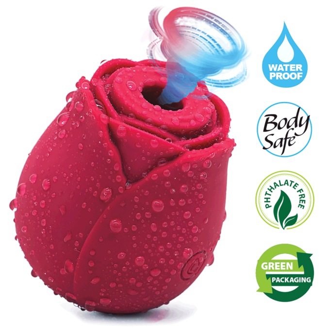 Bliss Rose Air Pulse Suction & Vibration, , large