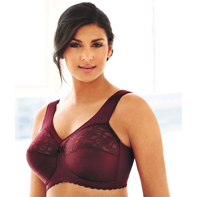 Glamorise&reg; MagicLift&reg; Full Figure Support Bra with a Wire-Free Design, , large