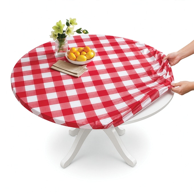 Indoor/Outdoor Fitted Tablecloth, , large