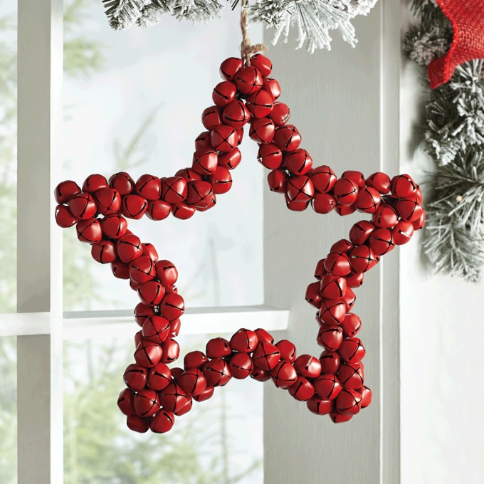 Red Star Bell Wall Decor, , large