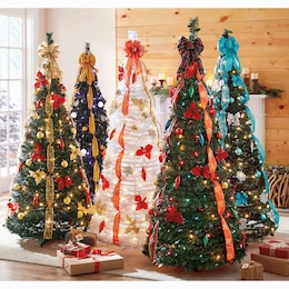 Holiday 6-Foot Pre-Lit Pop-Up Tree, , large