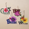 Outdoor Flower Wall Sign, , large