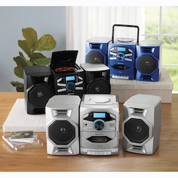 Emerson Portable CD/Cassette Stereo Boom Box, , large
