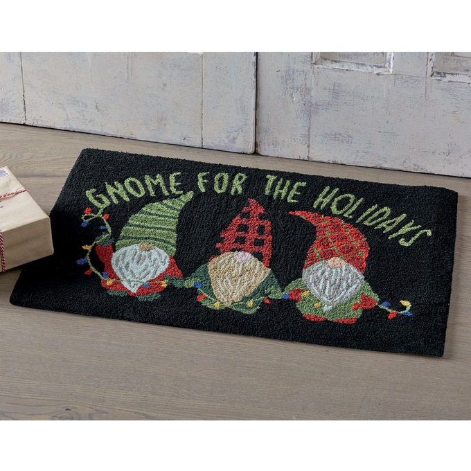 Gnome For The Holidays Indoor/Outdoor Mat - 20" X 30", , large