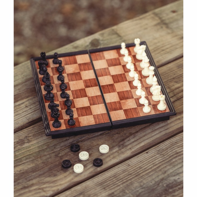 Travel Chess & Checkers Set, , large