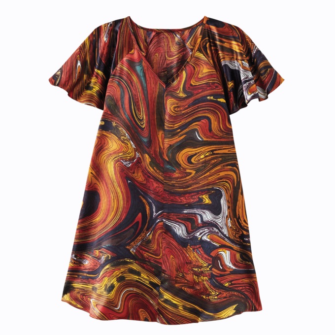 Satin PJ - Print, , large