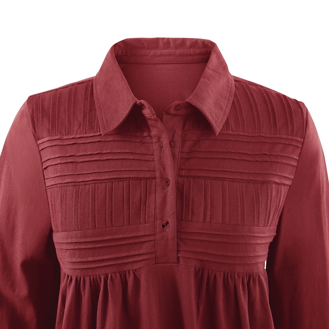 Charmed Henley Cotton Tunic, , large