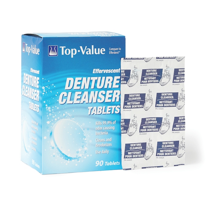 Effervescent Denture Cleanser Tablets, , large