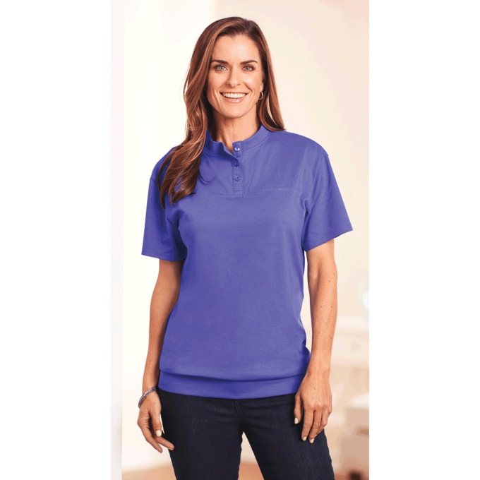 Banded Bottom Henley, , large