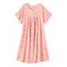 Short-Sleeve Knit Nightgown, , large