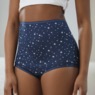 Cozee Corner&reg; 10-Pack Cotton Panties, Navy Plaid, large