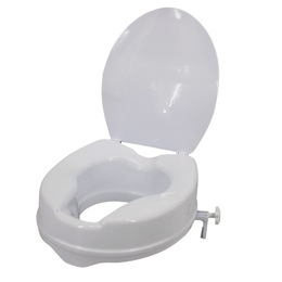 Raised Toilet Seat with Lid, , large