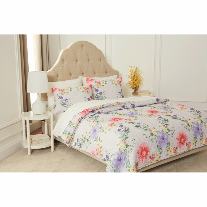 Damask Blooms Quilt Set, , large