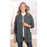 Snap-Front Cotton-Blend Women's Cardigan, , large