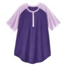 Short-Sleeve Henley Baseball Tunic, , large