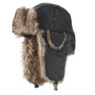 Men's Aviator Hat, Black, large