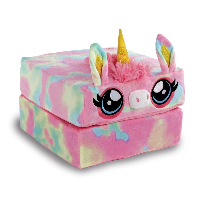 Pillow Cube Kid, Rainbow Unicorn, large
