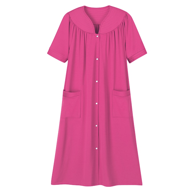 Polyester Snap-Front Duster, , large