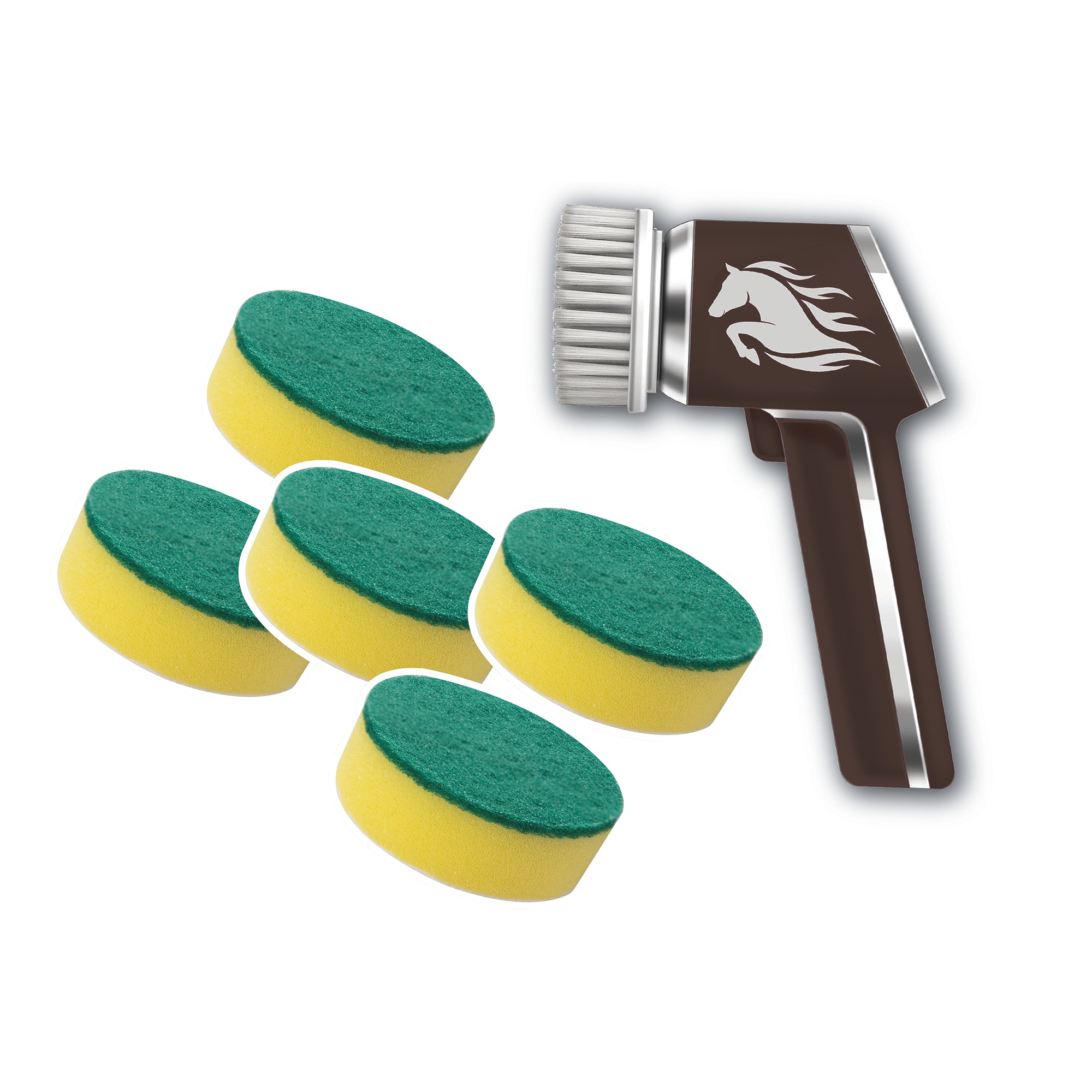 Ruby&reg; Horsepower&trade; Scrubber + 5-Pack Scrub Sponge Refills - Buy Both and Save, , large