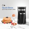 Elite Gourmet 1-Cup Coffee Maker with Travel Mug, Black, large