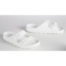 Double-Buckle Sandal, White, large