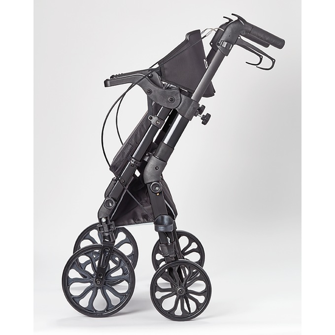 Dr. Leonard's® Transport Rollator, Black, large