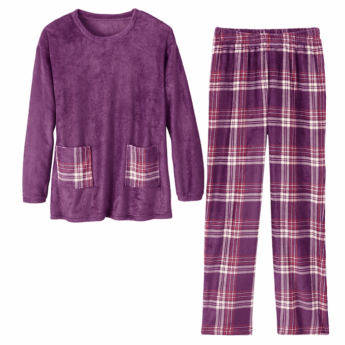 Fleece Lounging Set, , large