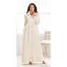 Ribbed Fleece Robe, , large