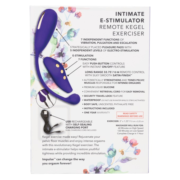 Impulse Intimate E-Stimulator Remote Kegel Exerciser By Calextoics, , large