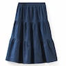 Ruffled Cotton Denim Skirt, , large