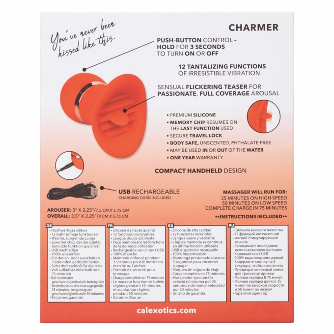 French Kiss Charmer Vibrator, , large