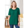 Classic Cotton Smocked Yoke Tunic, , large