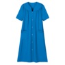 Polyester Snap-Front Duster, Royal, large