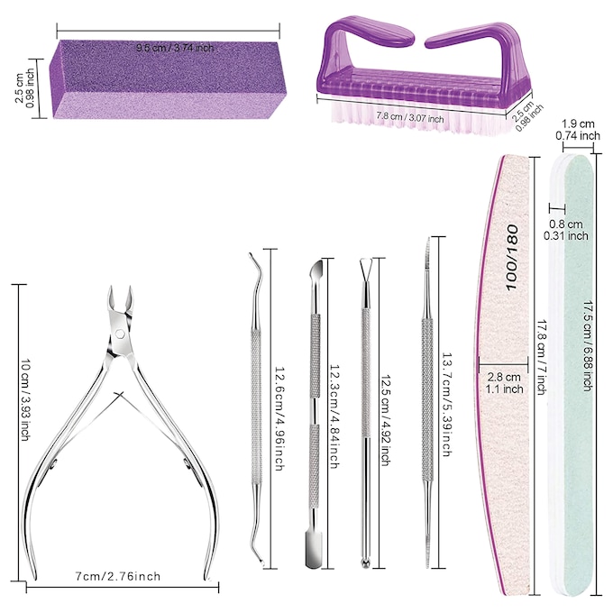 12-Piece Mani/Pedi Nail Care Travel Kit, , large