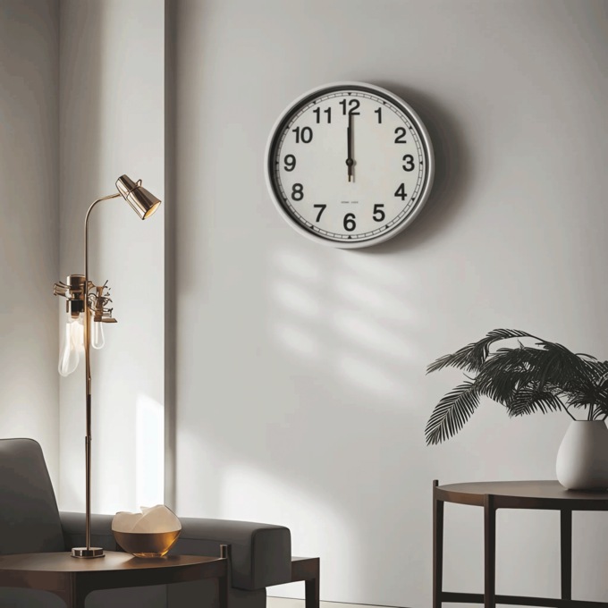 Atomic Analog Wall Clock, , large