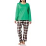 Women's Plaid Flannel PJ Set, , large