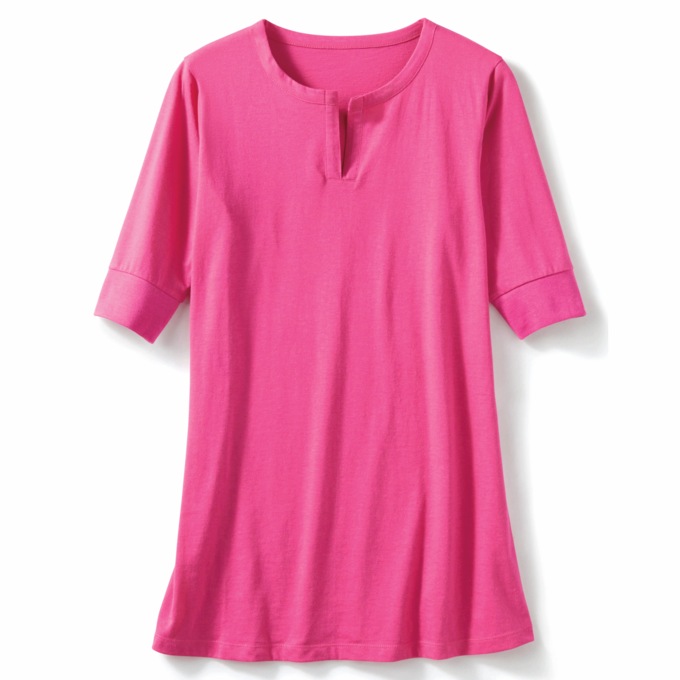 Split Neck Tee, , large