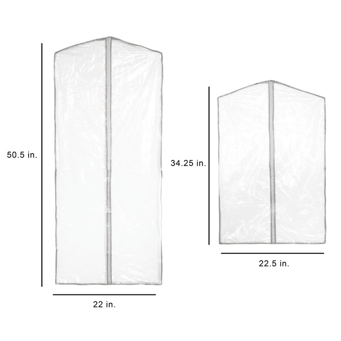 13-Piece Zippered Garment Bag Set, , large