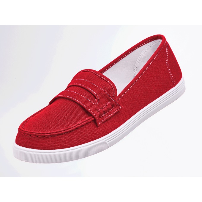 Kelly Slip On Sneaker, Red, large