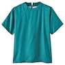 Women's Satin Blouse with Short Sleeves, , large