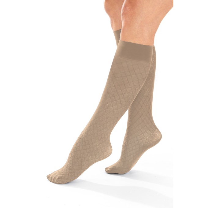 Moderate Compression Textured Knee-High, , large