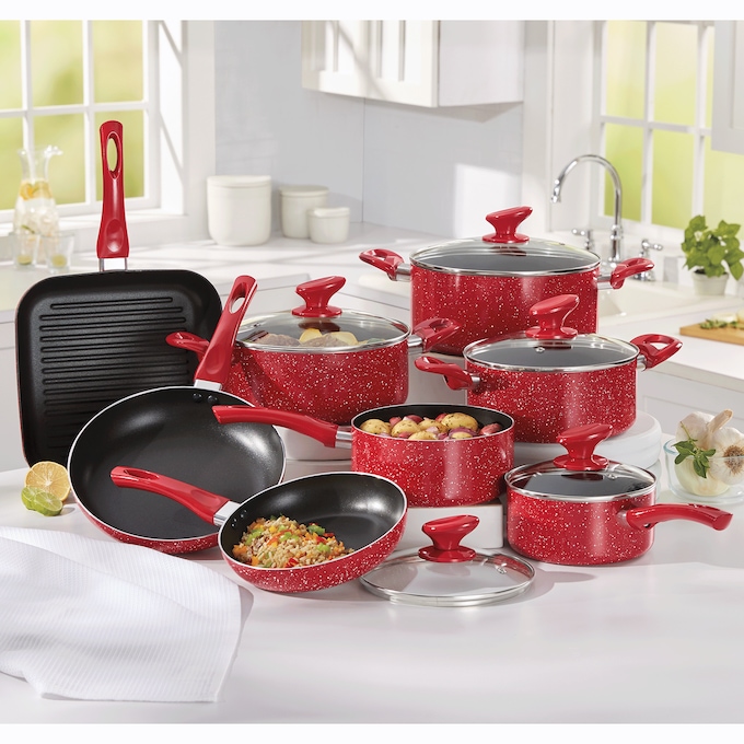 13-Piece Granite Aluminum Cookware Set, , large