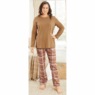 Women's Plaid Flannel PJ Set, , large