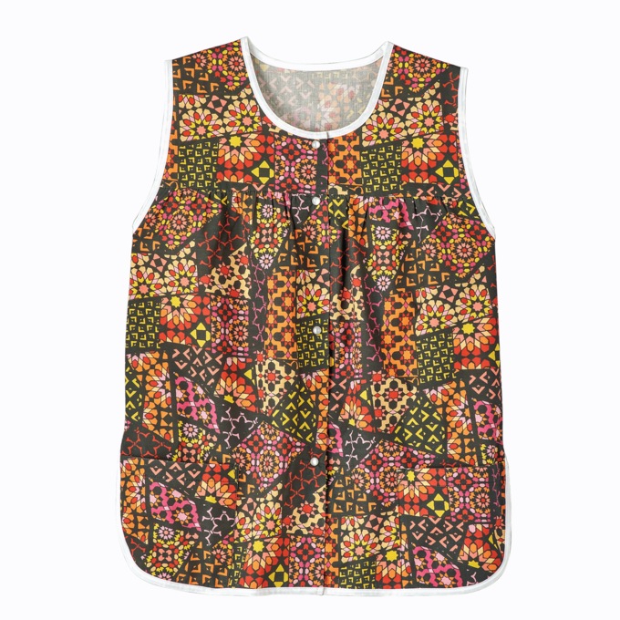 Easy-Care Button-Front Cobbler Apron, , large